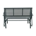 Lifetime All Weather Polystyrene Outdoor Glider Bench Harbor Gray