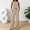 Beige, variant on Linen Sets for Women 2 Piece Sleeveless Crop Tank Tops With Wide Leg Pants Casual Summer Cotton Gauze Outfits 2026, 2026 New Limited Time Offer