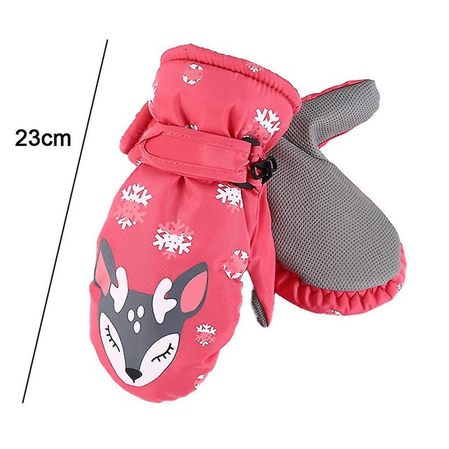 Kids W Snow Gloves Baby Boys Waterproof Ski Mittens Girls Windproof Warm Glove
