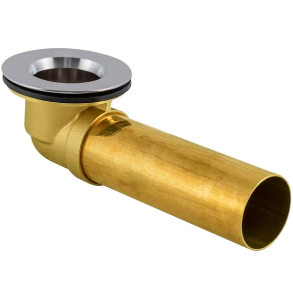 EZ-FLO Bath Waste and Overflow Shoe, 1-1/2 Inch Overflow Shoe, Brass Shoe, 35224 CA1