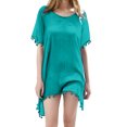 thumbnail image 1 of Mode Femme Décontractée Couleur Unie à Franges Plage Paréo de Maillot de Bain Cache-Maillot Short de Couvre-Maillot Jupe de Couvre-Maillot Cache-Maillot Fillette Cache-Maillot Transparent Pantalon de Couvre-Maillot Robe Cache-Maillot, 1 of 3