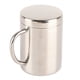 thumbnail image 4 of Tazas de Café, Taza de Café de Acero inoxidable de acero inoxidable de acero inoxidable de fondo ancho con tapa para el hogar, 4 of 7