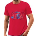 thumbnail image 5 of Atkumj Independence Day Tee Shirts for Men Fashion Short Sleeve Print Graphic Tee Casual Summer Round Neck Patriotic Tees for 4th of July Party 3XL, 5 of 6