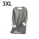 thumbnail image 4 of Ropa interior térmica de algodón para mujer, Color sólido, reutilizable, lavable, de manga larga, para invierno y otoño, lencería cálida Prendas para la parte del cuerpo Gris oscuro XXXL Sonducket AP013396-54, 4 of 6