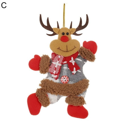 

SOAOUN Hanging Pendant Create Atmosphere Good-looking Novelty Dancing Snowman Christmas Tree Decoration
