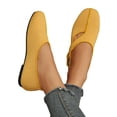 thumbnail image 2 of IEMIEMIEM Women's Mary Jane Flats Comfortable Dressy Ballet Flats Casual Round Toe Slip On Non Slip Office Work Woman Walking Shoes 8.5 Wide Yellow, 2 of 8