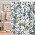 thumbnail image 4 of Boho Retro Floral Shower Curtains Paisley Mandala Abstract Flower Leaves Shower Curtains for Bathroom Washable Polyester Fabric Shower Curtain Aesthetic Shower Curtain Decor, 72Wx72H, 4 of 6