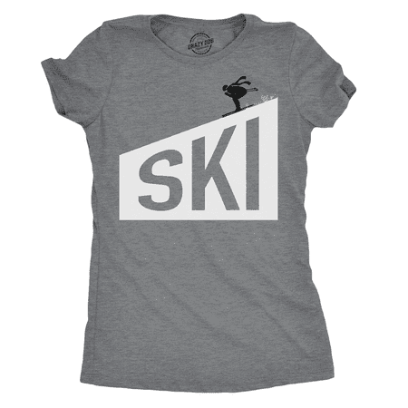 Womens Christmas Ideas Womens Ski Downhill T shirt Cool Design for Winter Sports Christmas Idea ()