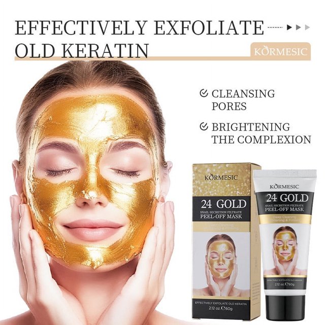 Fiudx Ofertas De La Semana Mascarilla Facial Peel Off Mascarilla Facial Peel Off De Caracol Con Lámina Dorada 60G