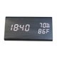 thumbnail image 4 of Reloj despertador de madera, reloj digital LED inteligente para dormitorio/escritorio, actualizado con temperatura de tiempo, brillo ajustable y voz, 4 of 5