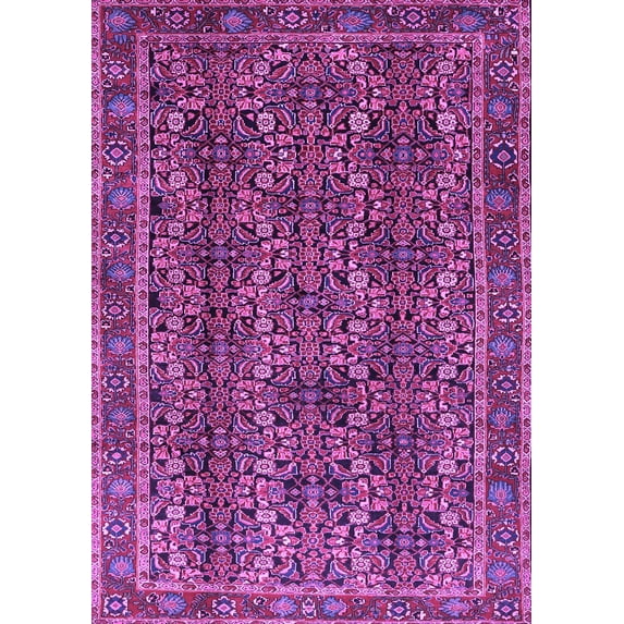 Ahgly Company Indoor Rectangle Persian Purple Traditional Area Rugs, 7' x 10'