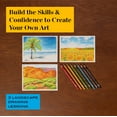 thumbnail image 5 of Prismacolor Technique, Art Supplies and Digital Art Lessons, Landscape Drawing Set, 25 Count, Adult, 5 of 7