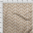 thumbnail image 3 of oneOone Cotton Cambric Beige Fabric Chevron Quilting Supplies Print Sewing Fabric By The Yard 56 Inch Wide, 3 of 4