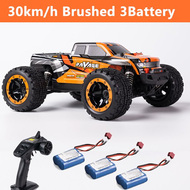 HBX 16889 1/16 30/45 km/h Racing RC Car Brush o Motor sin escobillas 4WD Off-Road RC Buggy Car Toy All Terrain para niños Regalo3Batería cepillada3 Deng Xun unisex