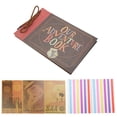 thumbnail image 4 of DIY ÁLBUM DE FOTOS Hecho A Mano Con Cuerda Retro, Kit De Álbum De Álbum De Recortes Personalizado Contiene 160 Fotos, Excelentes Ideas De Regalos Para Bodas, Cumpeados, ViaJes, 4 of 7