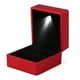 thumbnail image 5 of Caja De Almacenamiento Para Anillos, Vitrina De Joyería Con Luz LED Y Soporte De Peluche Negro Para Anillos De Compromiso Y Boda., 5 of 7