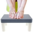 thumbnail image 3 of OULII Bathroom Footstool 1Pcs Rectangular Design For Adults And Toddlers Potty Training Non-Slip 14.2x7.9x6.7in, 3 of 7