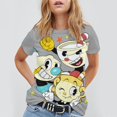 thumbnail image 3 of Cuphead T-Shirts for Men Women, Anime Short Shirts, Unisex Short Sleeve Tops, Crew Neck Tee Shirts, S-4XL, 3 of 8