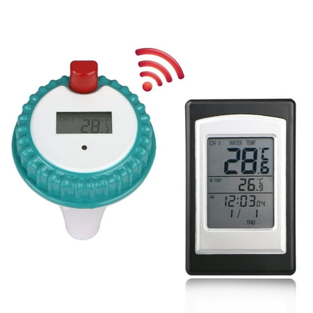 Wireless Remote Floating Thermometer Swimming Pool Waterproof Hot Tub Pond