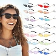 thumbnail image 2 of Qarigey Gafas de sol sin marco Tonos duraderos para protección A prueba de viento Llama Transpirable Fuego Impermeable Moda Amarillo Amarillo Type3 NO3, 2 of 6