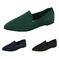 thumbnail image 3 of CPNG Women's Woven Ballet Flat Women Dolly Shoes Pointy Fashion Cutouts Breathable Knit Work Office Soft Dress Ballet Flat Shoes Driving Walking Knitted Shoes, 3 of 8