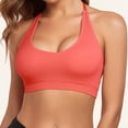 thumbnail image 6 of CheerKidz Women's Solid Color Sports Bra with Adjustable Straps - Wireless Support, Seamless Nylon Fabric for Running, Yoga, Gym Workouts, Daily Casual Wear, High Waist Design Pink L, 6 of 9