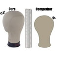 thumbnail image 3 of 11.5"" Tall Canvas Wig Head cork filled (20""- 25"") - (23"" Circumference), 3 of 5
