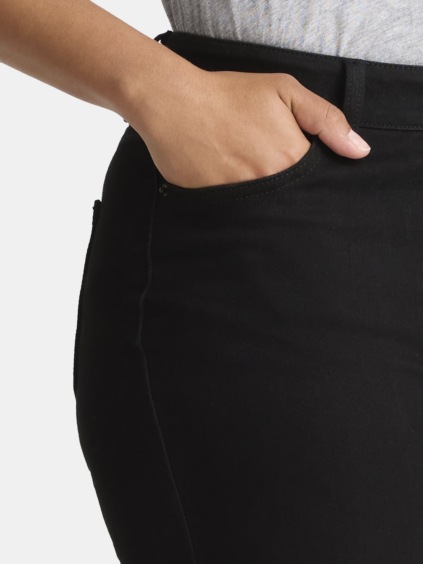 Time and Tru Women's Mid Rise Bootcut Jeans, Available in 30", 32", 34" Inseams, Sizes 0-20