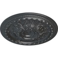 thumbnail image 3 of 38 3/8"OD x 2 7/8"P Oslo Ceiling Medallion (Fits Canopies up to 7 5/8"), Hand-Painted Pewter, 3 of 6