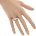thumbnail image 4 of Luxurman Ladies Platinum Round Natural Diamond Ring For Her (Size 6.5), 4 of 4