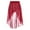Burgundy, variant on TiaoBug Kids Girls Ballet Latin Lyrical Dance Skirts High-Low Dance Wrap Skirt Performance Dancewear 6-14 Lavender 10