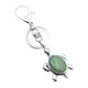 thumbnail image 1 of Llavero de tortuga de cuarzo de cristal, colgante para coche, bolso de metal Aventurina verde, 1 of 4