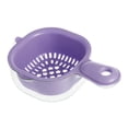 thumbnail image 2 of Lavabo para verduras, cuenco escurridor de frutas, cesta escurridora de verduras para cocina, escurridor Púrpura, 2 of 9