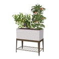 thumbnail image 2 of Panacea Vintage Galvanized Steel Stand Up Outdoor Garden Planter, Large Raised Bed, 2 of 5