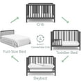 thumbnail image 4 of Storkcraft Hillcrest 4-in-1 Convertible Baby Crib, Gray, 4 of 10