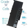thumbnail image 2 of J60J5 Battery For Dell Latitude E7270 P26S001 E7470 P61G001 MC34Y 242WD PDNM2, 2 of 3