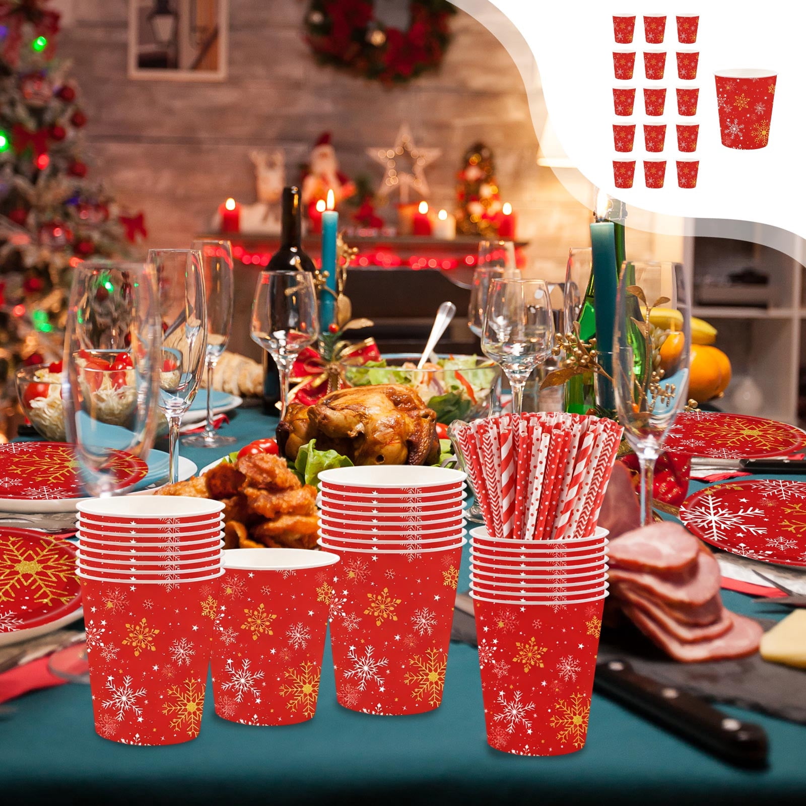 Ensemble de vaisselle de Noël 3 pièces pour enfants avec micro dîner, déjeuner Père Noël, bol et tasse, sans BPA Ensemble de vaisselle de Noël 3 pièces pour enfants avec micro dîner, déjeuner Père Noël, bol et tasse, sans BPA