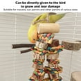 thumbnail image 3 of Safe Log ParakeetsChewing Toy Beak Grinding Beak Exercise Toy For Parrots Log Nut Pine Cone Corn Leaf Hanging Bird Cage Toys For Medium Large Birds Nut, 3 of 8