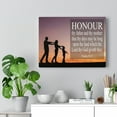 thumbnail image 5 of Scripture Walls  Honour Thy Father and Thy Mother Exodus 20:12 Bible Verse Canvas Christian Wall Art Ready to Hang Unframed, 5 of 9
