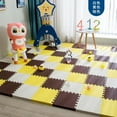 thumbnail image 6 of 12pcs Foam Baby Play Mat Puzzle Mat Kids Interlocking Exercise Tiles Rugs Floor Tiles Toy Carpet Soft Carpet 30*30*1cm, 6 of 9