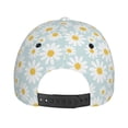 thumbnail image 6 of Kdxio Unisex Daisies Flowers Pattern Baseball Cap Unisex Washed Classic Adjustable Hat, 6 of 8