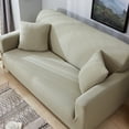 thumbnail image 5 of Dowbom Waterproof Sofa Slipcover,Thicken Sofa Cover for 3 Cushion Couch All-inclusive High Stretch Universal Elastic Furniture Protector for Living Room Kids Pets-1 Seater(90-140cm)-green, 5 of 8