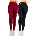 thumbnail image 1 of Pack de 2 Leggings Casuales de Mujer Unitalla de Yoga para Dama y Cintura Alta Pantalones Ajustados con Control de Abdomen no transparentan, 1 of 5