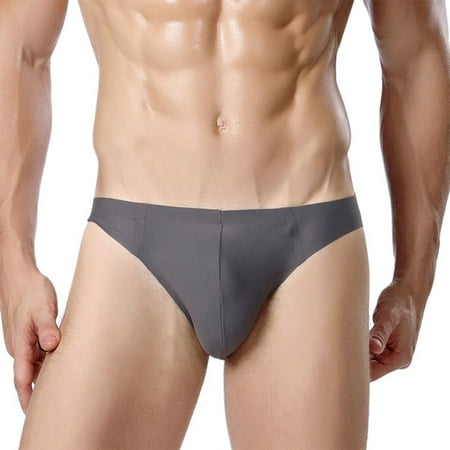 

Men Sexy Underwear Seamless Front Brief Silky Soft Underpants Panties