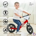 thumbnail image 2 of Bicicleta De Equilibrio/Empuje Kriddo Roja – Sin Pedales – La Mejor Forma de Aprender a Montar – Manillar y Asiento Ajustables, 2 of 6
