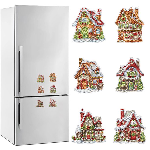 Pegatinas para Nevera 6 Uds. Forma Especial Gallinero Granja Manualidades Regalo Fiesta