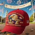 thumbnail image 5 of Celebrate America 250 Years with U.s. Patriotic Adjustable Baseball Hat Collectible Commemorative Hat Ideal for Paredes, Holidays, and Special Occasions (eagle Print), Blue, 5 of 10