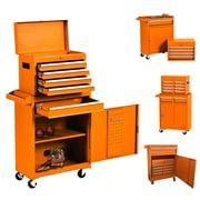 5-Drawer Tool Chest，Removable Tool Box，Rolling Tool Chest with Wheels,Detachable Rolling Tool Storage Box with Sliding Drawers,Multi-purpose Tool Organizer for Garage, Warehouse