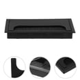 thumbnail image 1 of HAMPPLIES 4Pcs Black Desktop Cable Grommet Covers with Brush for Safe and Organized Desk Cable Management, 1 of 7