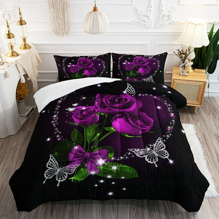 

Rose Flower Series Bedding Digital Printing Feather Silk Summer Quilt Double Quilt
